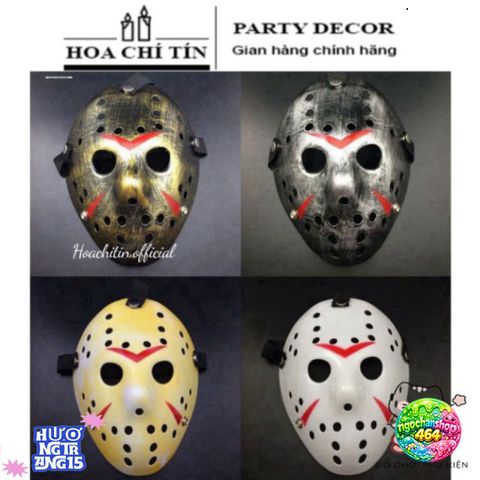 Mặt nạ Halloween Jason Voorhees - Mặt nạ hóa trang độc đáo cho tiệc Halloween và cosplay - Kích thước Lớn, chất liệu nhựa cao cấp