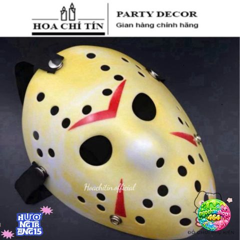 Mặt nạ Halloween Jason Voorhees - Mặt nạ hóa trang độc đáo cho tiệc Halloween và cosplay - Kích thước Lớn, chất liệu nhựa cao cấp