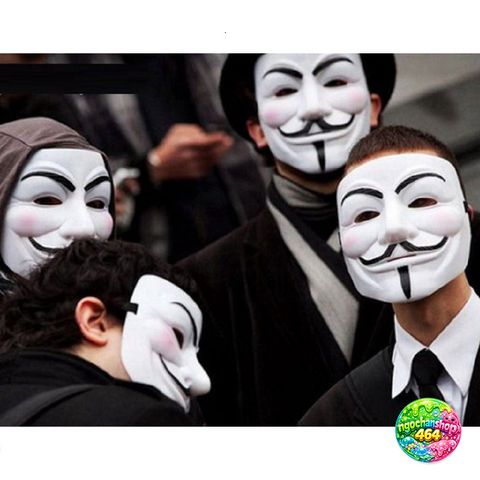 Mặt Nạ Guy Fawkes Anonymous - Phụ Kiện Thời Trang Huyền Bí - Lấy Cảm Hứng Từ Phim V for Vendetta