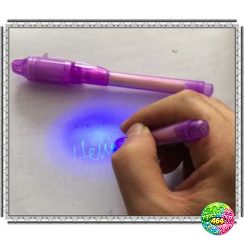Bút Tàng Hình UV Độc Đáo - Viết Vô Hình Kết Hợp Đèn LED, Tặng Thư Tình Lãng Mạn, Giúp Soi Tiền Giả