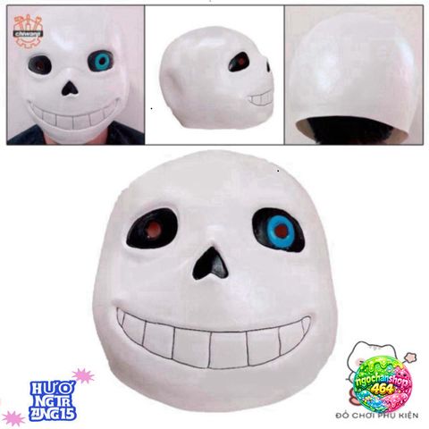 Mặt Nạ Cao Su Undertale Sans - Phụ Kiện Halloween Độc Đáo, Một Đầu Đầy Đủ Tiện Lợi Cho Nam Nữ, Dự Tiệc Hóa Trang