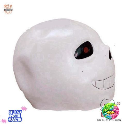 Mặt Nạ Cao Su Undertale Sans - Phụ Kiện Halloween Độc Đáo, Một Đầu Đầy Đủ Tiện Lợi Cho Nam Nữ, Dự Tiệc Hóa Trang