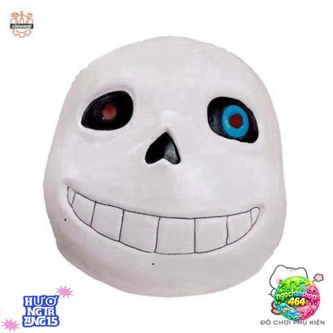 Mặt Nạ Cao Su Undertale Sans - Phụ Kiện Halloween Độc Đáo, Một Đầu Đầy Đủ Tiện Lợi Cho Nam Nữ, Dự Tiệc Hóa Trang