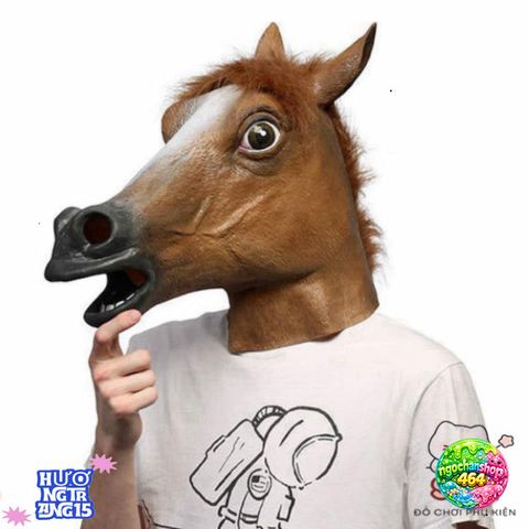 Mặt Nạ Hóa Trang Ngựa Silicone - Cosplay Halloween Độc Đáo Dành Cho Các Bữa Tiệc Hóa Trang và Sự Kiện Thú Vị