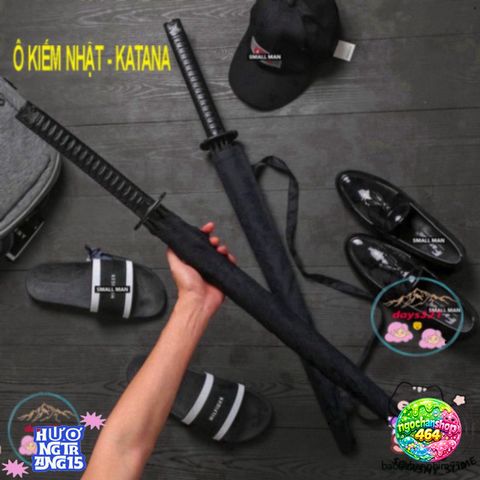 Ô Che Nắng 24 Lá Katana - Thiết Kế Nhật Sang Trọng, Túi Vải Tiện Dụng Cho Ngày Nắng Mưa, Phụ Kiện Thời Trang Độc Đáo