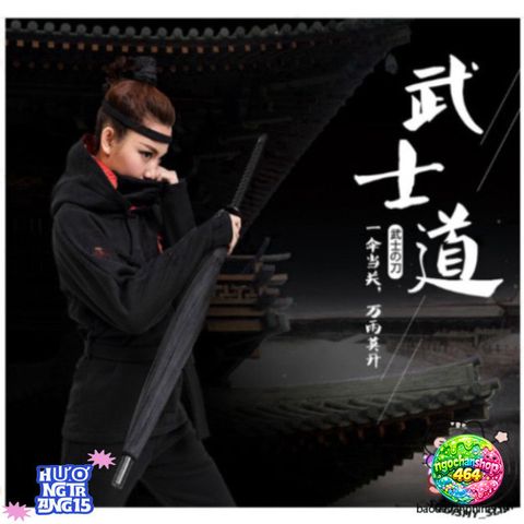 Ô Che Nắng 24 Lá Katana - Thiết Kế Nhật Sang Trọng, Túi Vải Tiện Dụng Cho Ngày Nắng Mưa, Phụ Kiện Thời Trang Độc Đáo