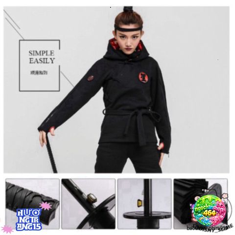 Ô Che Nắng 24 Lá Katana - Thiết Kế Nhật Sang Trọng, Túi Vải Tiện Dụng Cho Ngày Nắng Mưa, Phụ Kiện Thời Trang Độc Đáo