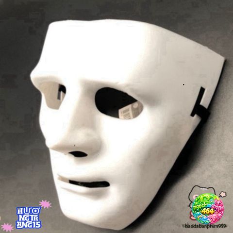 Mặt Nạ Cosplay Jabbawockeez Trắng - Phụ Kiện Nghệ Thuật Hóa Trang Độc Đáo Cho Bữa Tiệc Và Sự Kiện