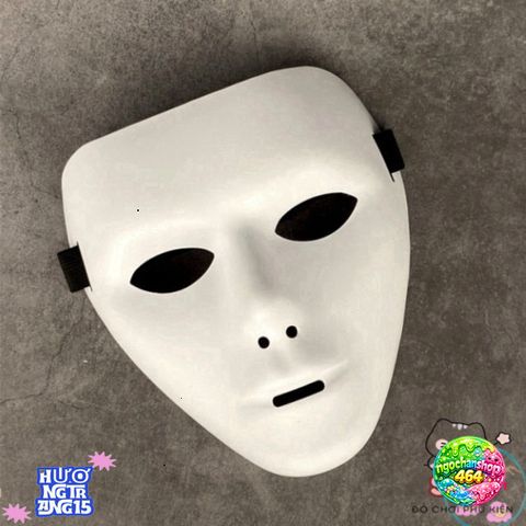 Mặt Nạ Dạ Hội Jabbawockeez Màu Trắng Hip Hop - Phụ Kiện Thời Trang Độc Đáo Cho Tiệc Hóa Trang và Cosplay