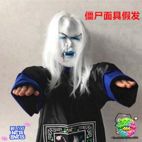 Trang Phục Hóa Trang Ma Cương Thi Halloween - Bộ Đồ Phù Hợp Cho Bữa Tiệc Kinh Dị Và Cosplay, Tiện Dụng Và Thoải Mái