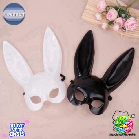 Mặt Nạ Bóng Thỏ Halloween Cosplay - Phụ Kiện Trang Trí Đ độc Đáo cho Dịp Hóa Trang và Tiệc Tùng