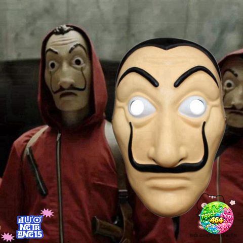 Mặt Nạ Salvador Dali - Đạo Cụ Lấy Cảm Hứng Từ Money Heist - Phụ Kiện Thời Trang Độc Đáo Cho Người Hâm Mộ