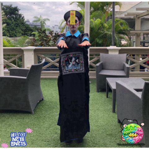 Áo Dài Hóa Trang Halloween Độc Đáo Cho Phụ Nữ - Thiết Kế Đuôi Sam Ma Mị và Duyên Dáng, Thích Hợp Để Tỏa Sáng Tại Tiệc Halloween