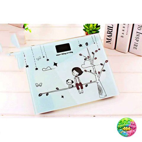 Cân Sức Khỏe Điện Tử Max 180KG - Màn Hình LCD Chính Xác Cao, Thiết Kế Kính Cường Lực, Dễ Dàng Di Chuyển