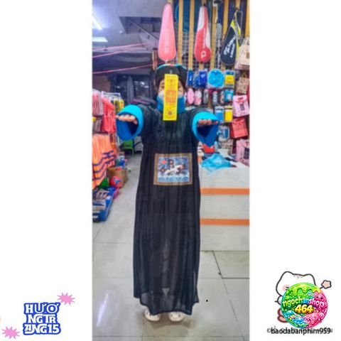 Áo Dài Hóa Trang Halloween Độc Đáo Cho Phụ Nữ - Thiết Kế Đuôi Sam Ma Mị và Duyên Dáng, Thích Hợp Để Tỏa Sáng Tại Tiệc Halloween