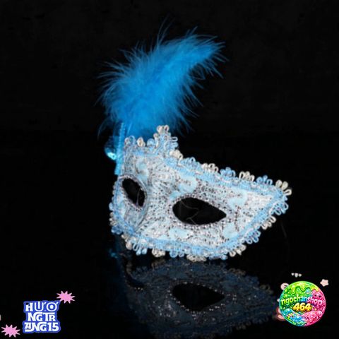 Mặt Nạ Lông Vũ Hóa Trang - Phụ Kiện Halloween và Giáng Sinh, Kiểu Dáng Thời Thượng, Phù Hợp Mọi Kích Cỡ, Đồ Trang Trí Tiệc Chất Lượng