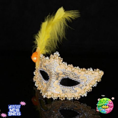 Mặt Nạ Lông Vũ Hóa Trang - Phụ Kiện Halloween và Giáng Sinh, Kiểu Dáng Thời Thượng, Phù Hợp Mọi Kích Cỡ, Đồ Trang Trí Tiệc Chất Lượng