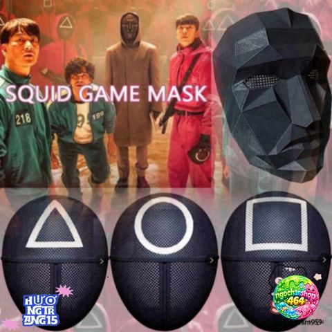 Mặt Nạ Lính Trò Chơi Con Mực - Phụ Kiện Hóa Trang Độc Đáo Cho Halloween & Cosplay - Sưu Tập Fandom Phim Điện Ảnh