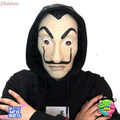 Mặt Nạ Salvador Dali Money Heist - Phụ Kiện Hóa Trang Halloween Độc Đáo Cho Bữa Tiệc, An Toàn, Thoải Mái, Dành Cho Mọi Lứa Tuổi