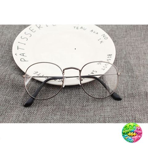 Kính Mát Ngố Vintage Cho Teen - Chống Vỡ, Có Thể Thay Mắt, Phù Hợp Đi Đường và Thời Trang, Gọng Kim Loại Bền Chắc