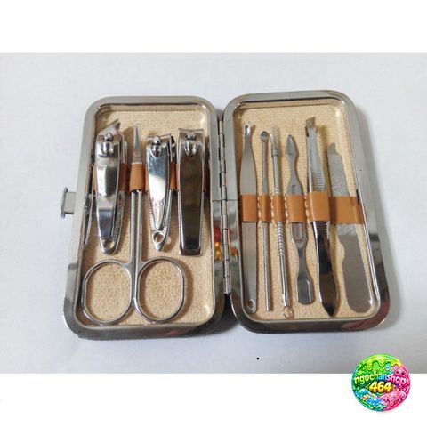 Bộ Dụng Cụ Chăm Sóc Cá Nhân 4 Món - Bấm Móng, Kéo Cắt Lông Mũi, Nhíp Nhổ Lông, Dụng Cụ Lấy Ráy Tai Bằng Thép Không Gỉ