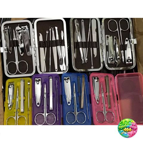 Bộ Dụng Cụ Chăm Sóc Cá Nhân 4 Món - Bấm Móng, Kéo Cắt Lông Mũi, Nhíp Nhổ Lông, Dụng Cụ Lấy Ráy Tai Bằng Thép Không Gỉ