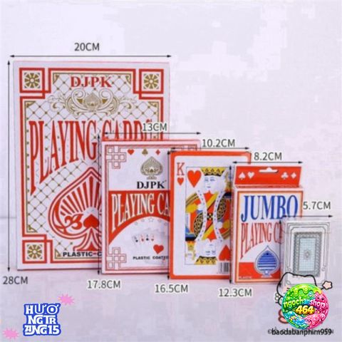 Bộ Bài Tây Khổng Lồ - Trải Nghiệm Chơi Poker Đỉnh Cao, Kích Thước 28x20cm, Chất Liệu Cao Cấp, Hoàn Hảo Cho Tiệc Tùng và Giải Trí