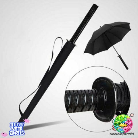 Ô Dù Katana Samurai Cao Cấp - Thiết Kế Mô Phỏng Thanh Kiếm Nhật Bản - Phong Cách Thời Trang Chống Mưa Cho Cặp Đôi
