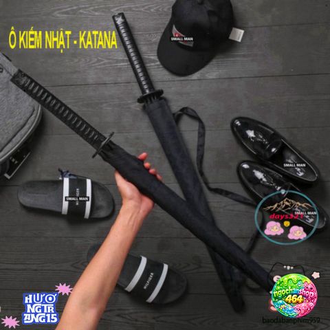 Ô Dù Katana Kiểu Kiếm Nhật Bản - Dù Chống Mưa Nắng 16 Nan Màu Đen, Phụ Kiện Thời Trang Độc Đáo và Nổi Bật