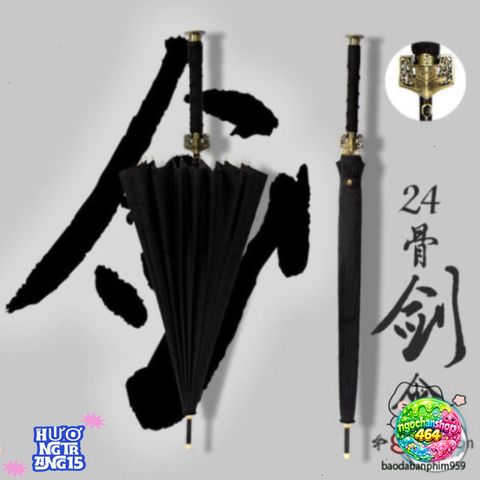 Ô Dù KATANA Nhật Bản Cao Cấp - Thiết Kế Tựa Thanh Kiếm, Chống Gió Và Mưa, Phong Cách Độc Đáo Cho Người Yêu Thích Thời Trang