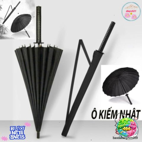 Ô Dù KATANA Nhật Bản Cao Cấp - Thiết Kế Tựa Thanh Kiếm, Chống Gió Và Mưa, Phong Cách Độc Đáo Cho Người Yêu Thích Thời Trang