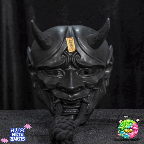 Mặt Nạ Ma Quái ONI Demon Nhật Bản - Phụ Kiện Halloween Cosplay Độc Đáo Cho Các Bữa Tiệc và Sự Kiện Thú Vị