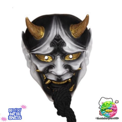 Mặt Nạ Ma Quái ONI Demon Nhật Bản - Phụ Kiện Halloween Cosplay Độc Đáo Cho Các Bữa Tiệc và Sự Kiện Thú Vị