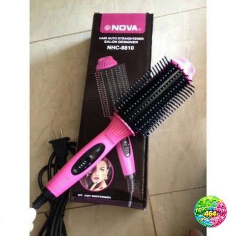 Lược Điện Nova NHC 8810 - Máy Uốn Xoăn Đa Năng Cúp Phồng, Sấy Tóc Nhanh, Thiết Kế Nhỏ Gọn Dễ Dàng Sử Dụng
