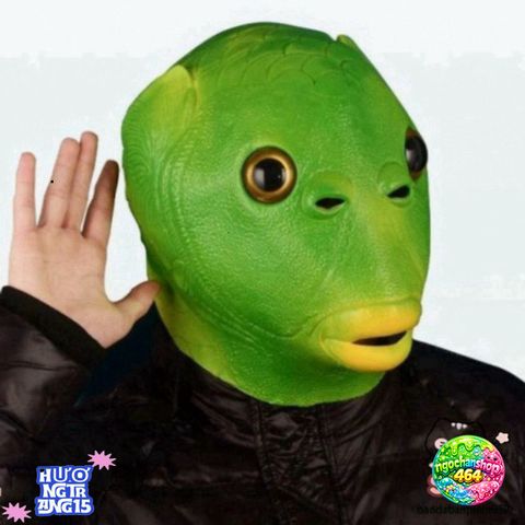 Mặt Nạ Hóa Trang Đầu Cá 3 Màu - Xanh, Cam, Hồng, Phong Cách Cosplay Độc Đáo, Thích Hợp Cho Tiệc Hóa Trang, Sự Kiện Thú Vị