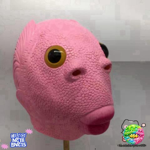 Mặt Nạ Hóa Trang Đầu Cá 3 Màu - Xanh, Cam, Hồng, Phong Cách Cosplay Độc Đáo, Thích Hợp Cho Tiệc Hóa Trang, Sự Kiện Thú Vị
