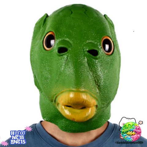 Mặt Nạ Hóa Trang Đầu Cá 3 Màu - Xanh, Cam, Hồng, Phong Cách Cosplay Độc Đáo, Thích Hợp Cho Tiệc Hóa Trang, Sự Kiện Thú Vị