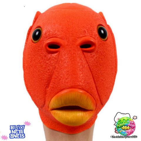 Mặt Nạ Hóa Trang Đầu Cá 3 Màu - Xanh, Cam, Hồng, Phong Cách Cosplay Độc Đáo, Thích Hợp Cho Tiệc Hóa Trang, Sự Kiện Thú Vị