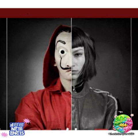 Mặt Nạ Salvador Dali Money Heist La Casa De Papel - Phụ Kiện Halloween Độc Đáo Cho Tiệc Hóa Trang và Cosplay