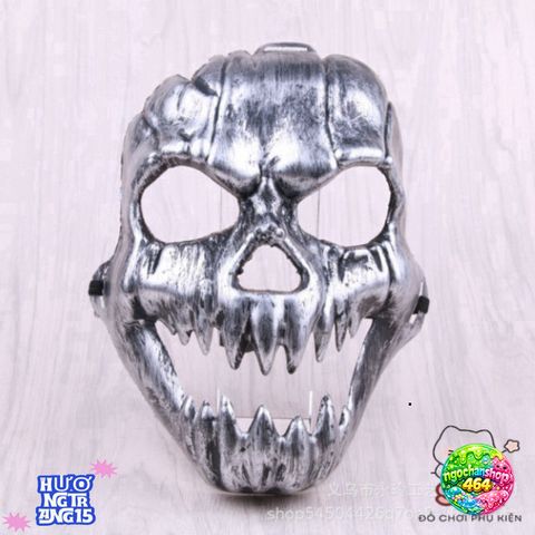 Mặt Nạ Đầu Lâu Kinh Dị Halloween - Phụ Kiện Hóa Trang Đáng Sợ Cho Nam & Nữ - Chất Liệu Bền Đẹp, Đủ Màu Sắc