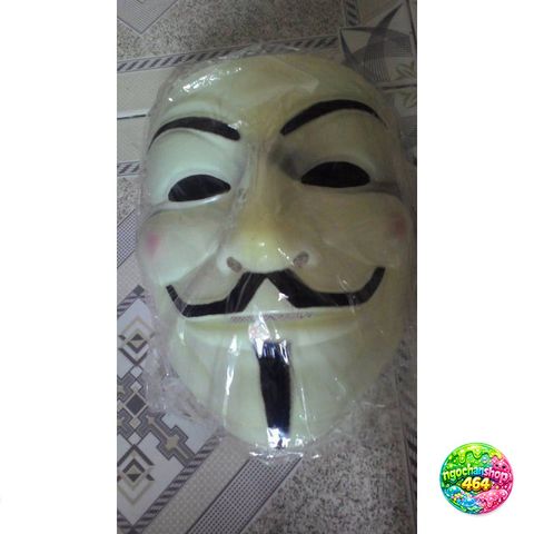 Mặt Nạ Hacker Guy Fawkes Đèn LED 7 Màu - Mặt Nạ Anonymous Thể Thao Sáng Tạo - Quà Tặng Độc Đáo cho Fan Hâm Mộ V for Vendetta