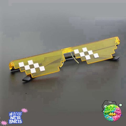 Kính Mắt Thug Life Nam - Kiểu Dáng 8 Bit Độc Đáo, Điểm Nhấn Thời Trang Cho Game Thủ và Người Yêu Meme