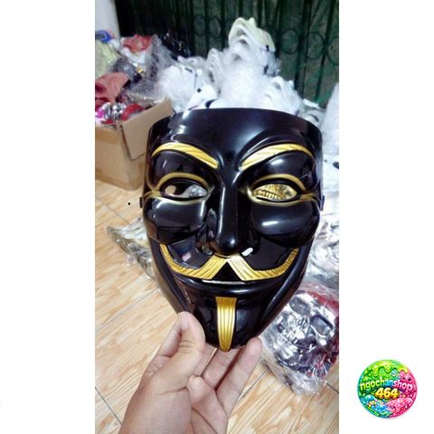 Mặt Nạ Hacker Guy Fawkes Đèn LED 7 Màu - Mặt Nạ Anonymous Thể Thao Sáng Tạo - Quà Tặng Độc Đáo cho Fan Hâm Mộ V for Vendetta