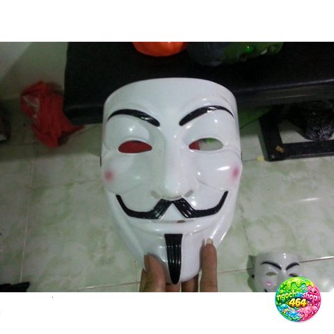 Mặt Nạ Hacker Guy Fawkes Đèn LED 7 Màu - Mặt Nạ Anonymous Thể Thao Sáng Tạo - Quà Tặng Độc Đáo cho Fan Hâm Mộ V for Vendetta