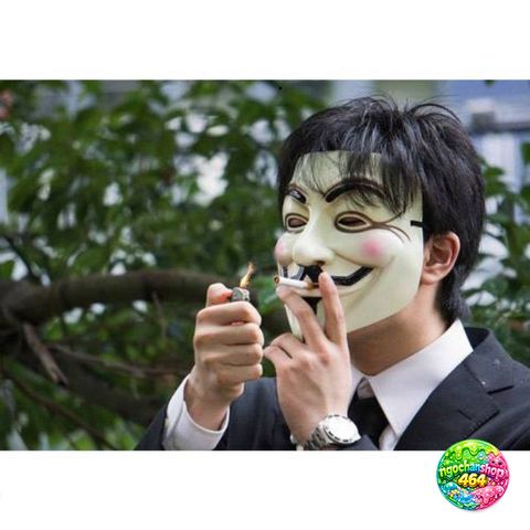 Mặt Nạ Hacker Guy Fawkes Đèn LED 7 Màu - Mặt Nạ Anonymous Thể Thao Sáng Tạo - Quà Tặng Độc Đáo cho Fan Hâm Mộ V for Vendetta