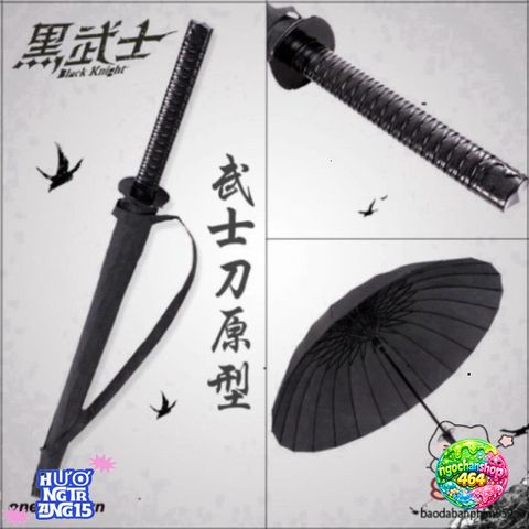 Ô Dù Mưa Katana Nhật Bản - Thiết Kế Cán Kiếm Độc Đáo - Chống Nắng, Chống Mưa - 16/24 Nan Chất Lượng Cao