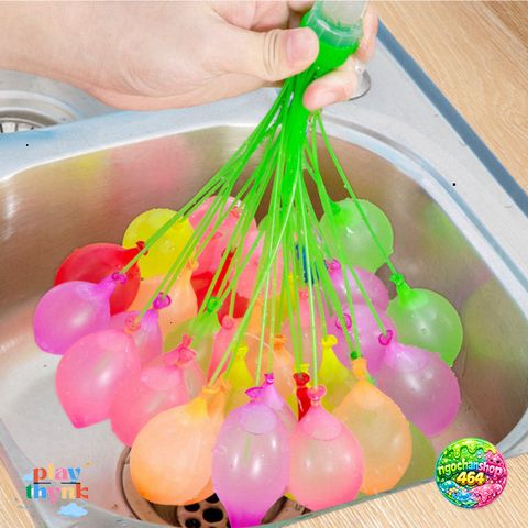 Bóng nước vui chơi mùa hè 111 cái - Chùm bóng ném thể thao cho trẻ em, chơi ngoài trời sáng tạo, dễ dàng sử dụng