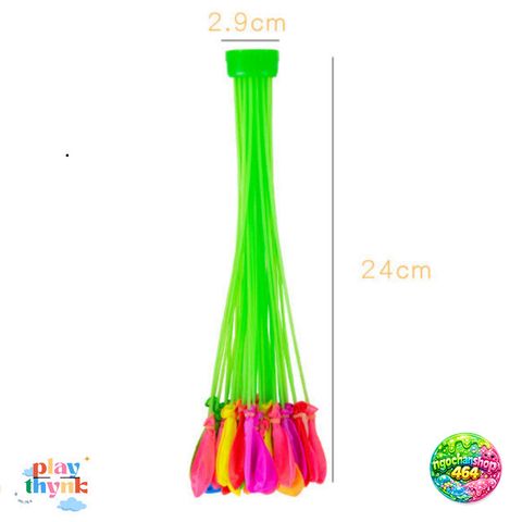 Bóng nước vui chơi mùa hè 111 cái - Chùm bóng ném thể thao cho trẻ em, chơi ngoài trời sáng tạo, dễ dàng sử dụng