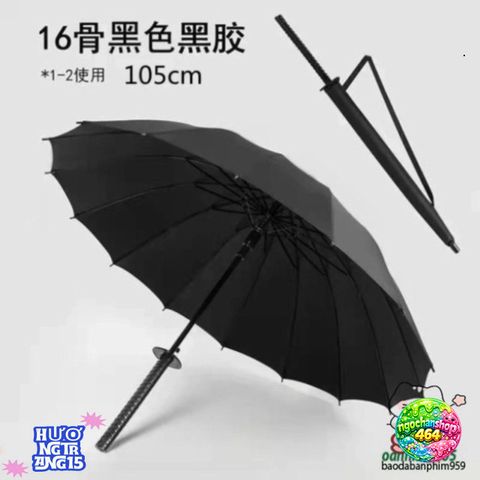 Ô Dù Katana 16 Nan Sang Trọng - Dù Che Mưa Thiết Kế Cán Kiếm Nhật Bản Bền Chắc, Phong Cách Độc Đáo và Tiện Lợi