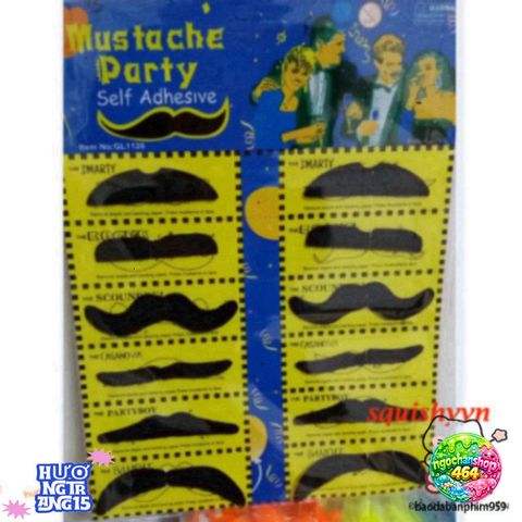 Bộ Râu Giả 12 Kiểu Nam - Phụ Kiện Hóa Trang Thời Thượng Cho Halloween, Tiệc Sinh Nhật, Biến Hóa Dễ Dàng